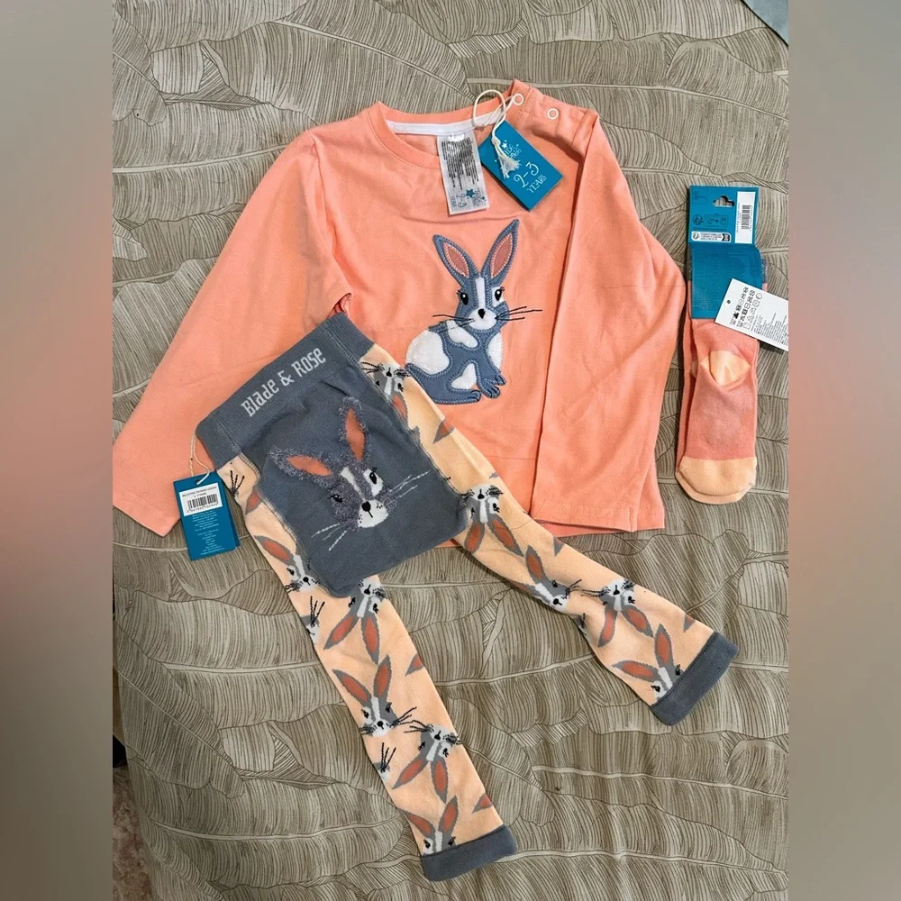 Blade & Rose | NWT Mollie Rose the Bunny 3 piece outfit